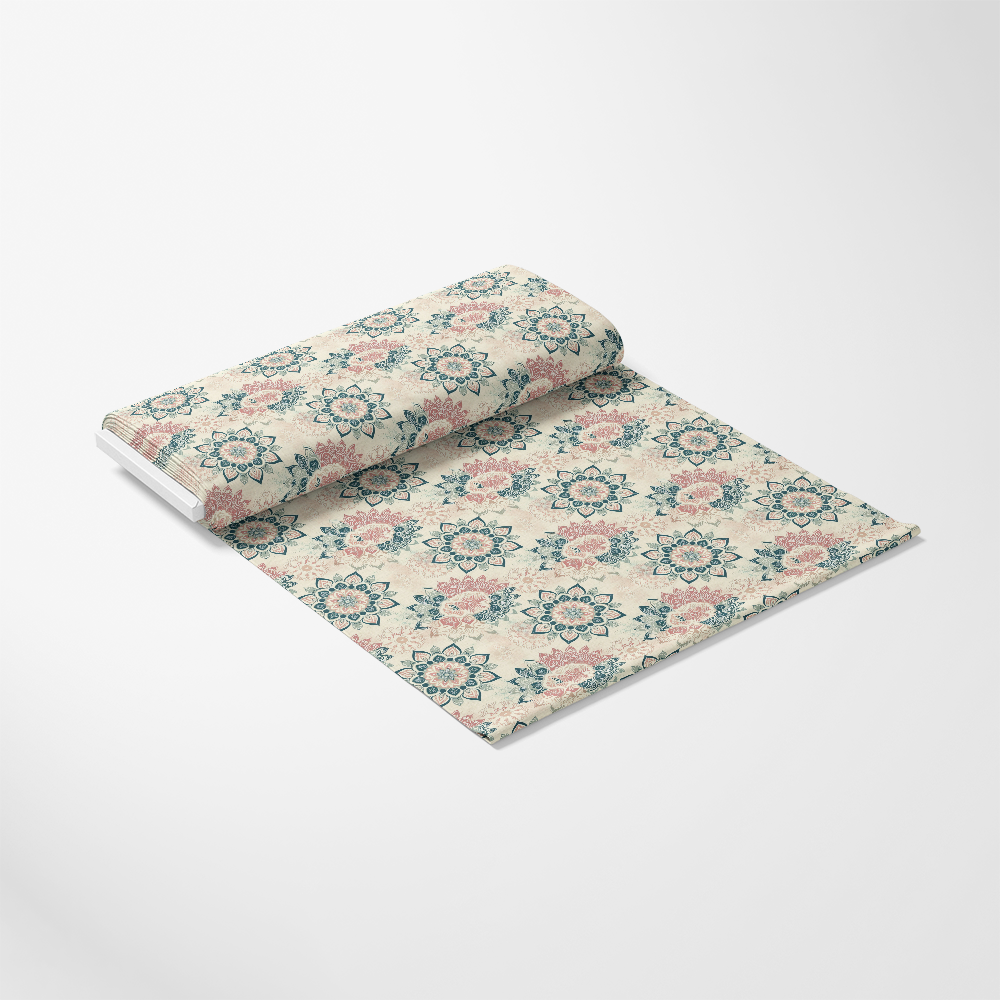Pastel Mandala Pattern 9 Quilting Cotton Fabric