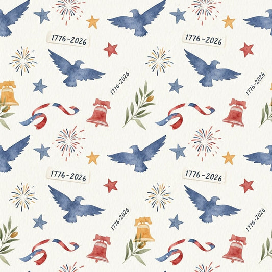 250th Anniversary Pattern 28 Quilting Cotton Fabric