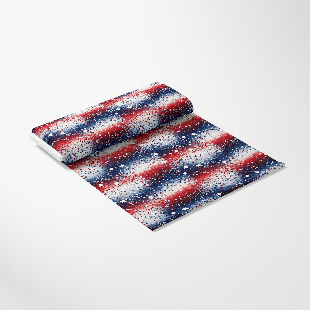 4th-of-July Glitter Pattern 3 Quilting Cotton Fabric