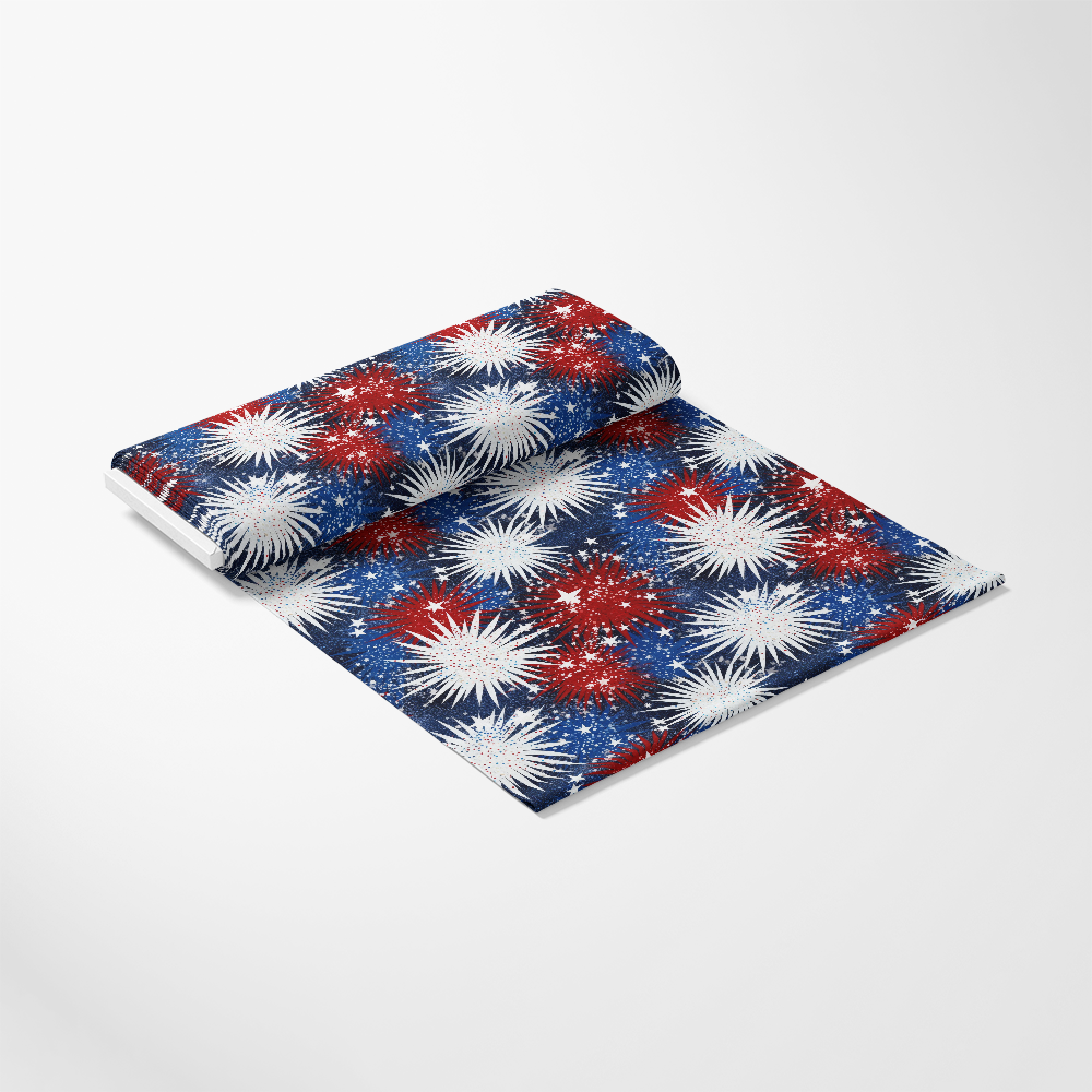 4th-of-July Glitter Pattern 6 Quilting Cotton Fabric