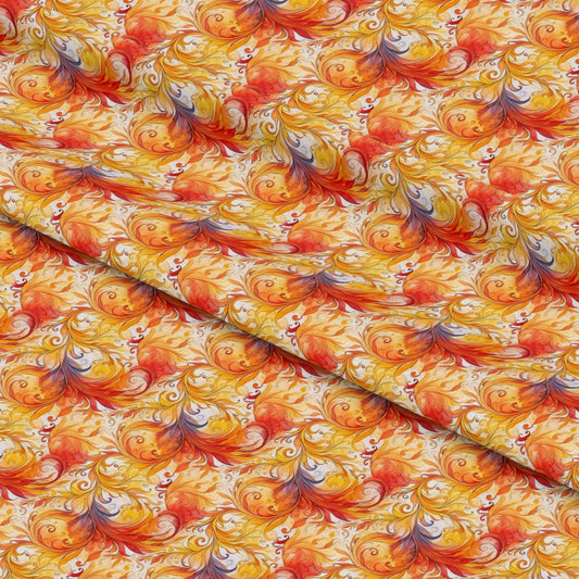 Autumn Swirls Pattern 7 Quilting Cotton Fabric