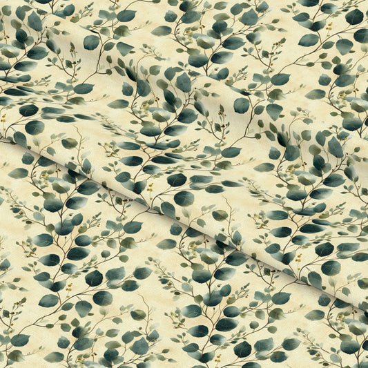 Winter Greenery Pattern 2 Quilting Cotton Fabric