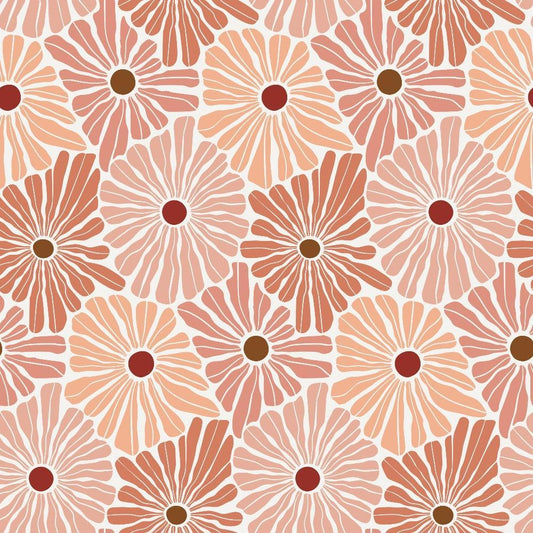 Retro Floral Pattern 1 Quilting Cotton Fabric
