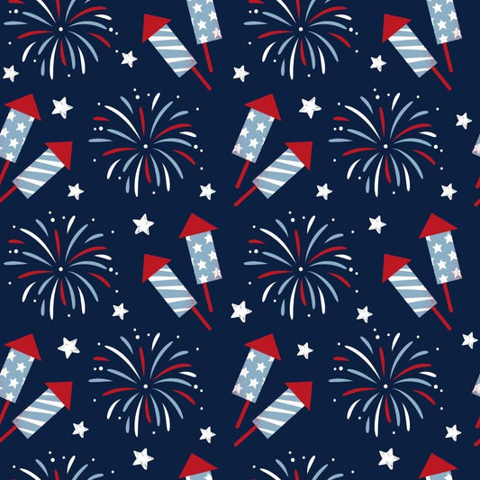Patriotic July Pattern 7 Quilting Cotton Fabric