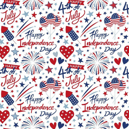 Patriotic July Pattern 8 Quilting Cotton Fabric