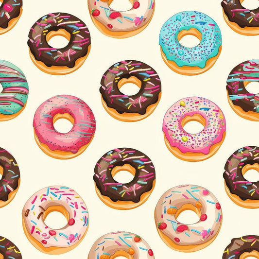 Sprinkle Donuts Pattern 11 Quilting Cotton Fabric