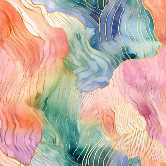 Modern Alcohol Ink Pattern 2 Quilting Cotton Fabric