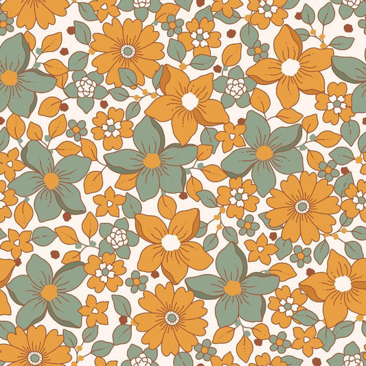 70s Groovy Boho Pattern 2 Quilting Cotton Fabric