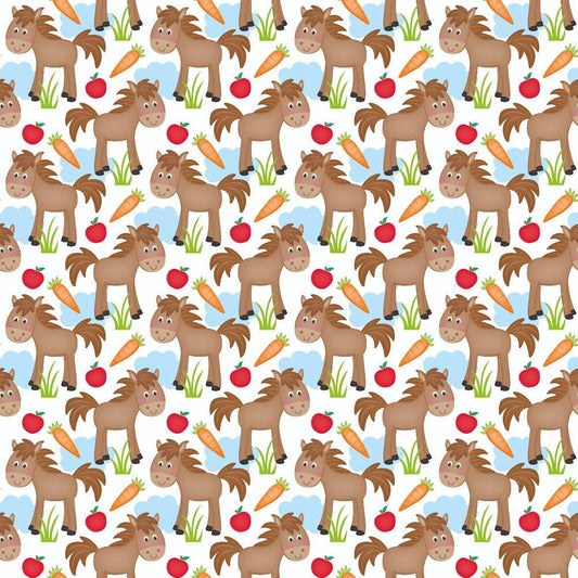 Cartoon Farm Animals Pattern 5 Quilting Cotton Fabric