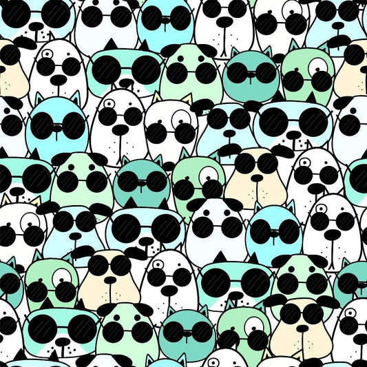 Cute Dogs Pattern 6 Quilting Cotton Fabric