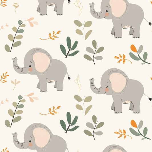 Neutral Newborn Pattern 10 Quilting Cotton Fabric