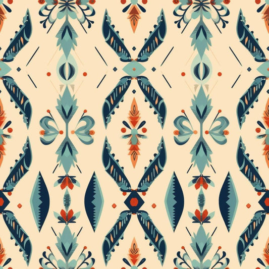 Colorful Boho Pattern 11 Quilting Cotton Fabric