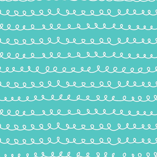 Cute Abstract Doodles Pattern 1 Quilting Cotton Fabric