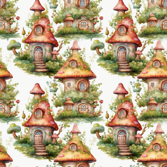 Fairy Houses Pattern 11 Quilting Cotton Fabric