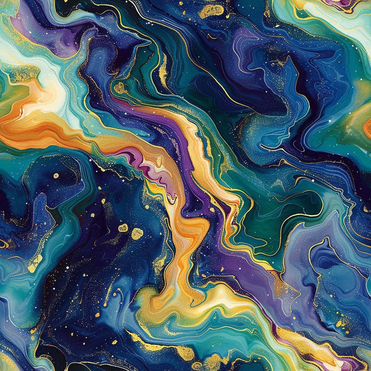 Fluid Fantasy Pattern 2 Quilting Cotton Fabric