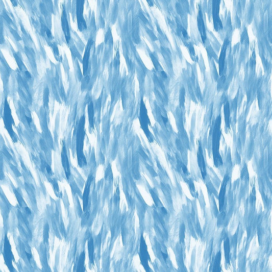 Watercolor Brush Strokes Pattern 64 Quilting Cotton Fabric