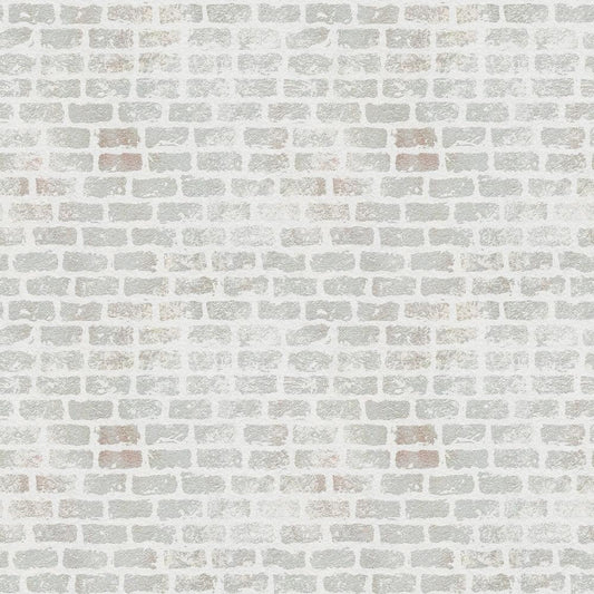 Grunge Brick Wall Pattern 3 Quilting Cotton Fabric