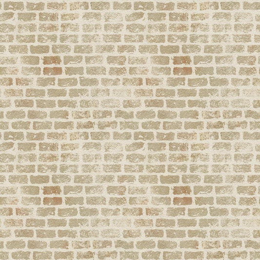 Grunge Brick Wall Pattern 7 Quilting Cotton Fabric