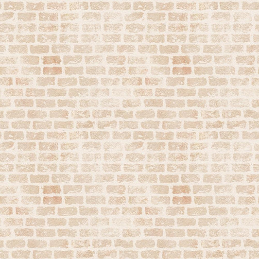 Grunge Brick Wall Pattern 12 Quilting Cotton Fabric