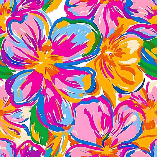 Groovy Hippie Pattern 21 Quilting Cotton Fabric