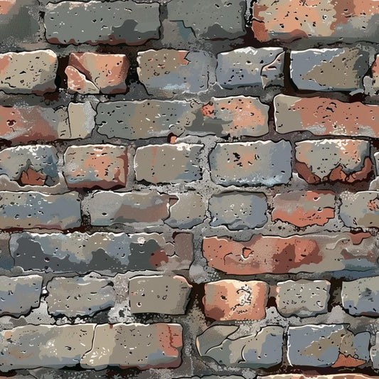 Brick Walls Pattern 30 Quilting Cotton Fabric