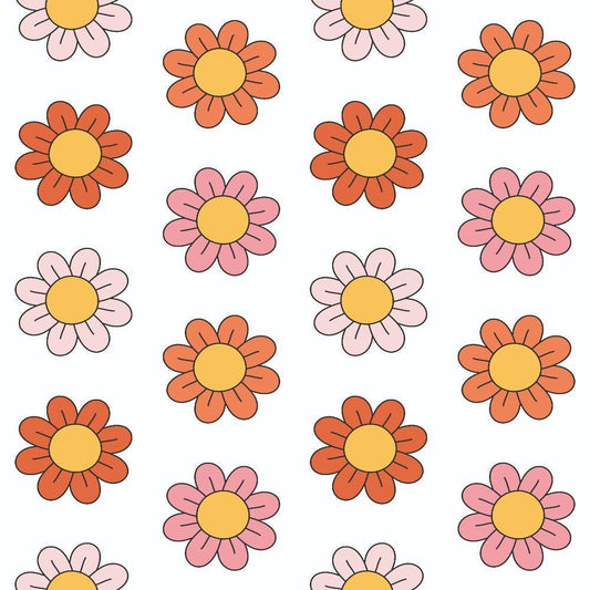 Groovy Peace and Love Pattern 1 Quilting Cotton Fabric