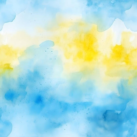 Mediterranean Lemon Azure Pattern 2 Quilting Cotton Fabric
