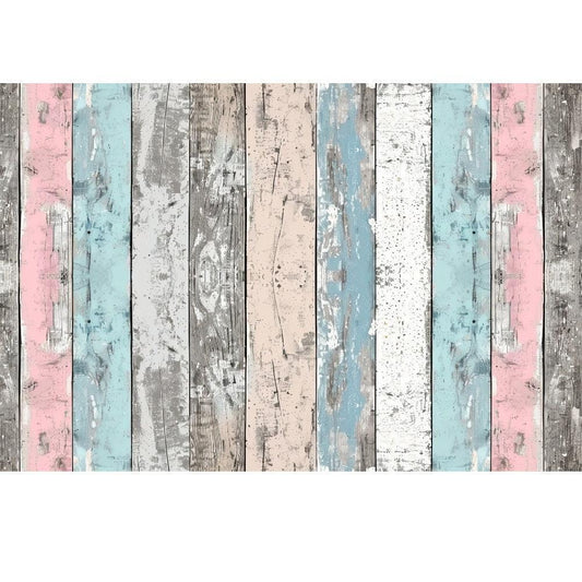 Rustic Distressed Wood Planks Quilting Cotton Fabric