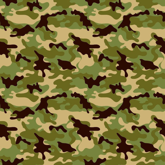 Military Camouflage Pattern 13 Quilting Cotton Fabric