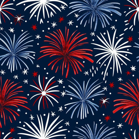 Patriotic Pattern 3 Quilting Cotton Fabric