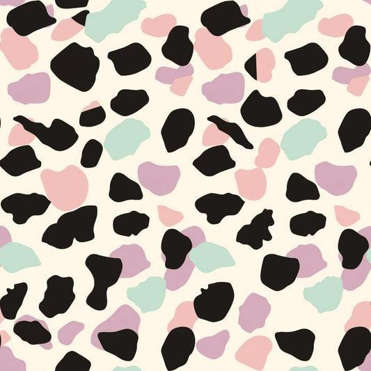 Pastel Leopard Skins Pattern 18 Quilting Cotton Fabric