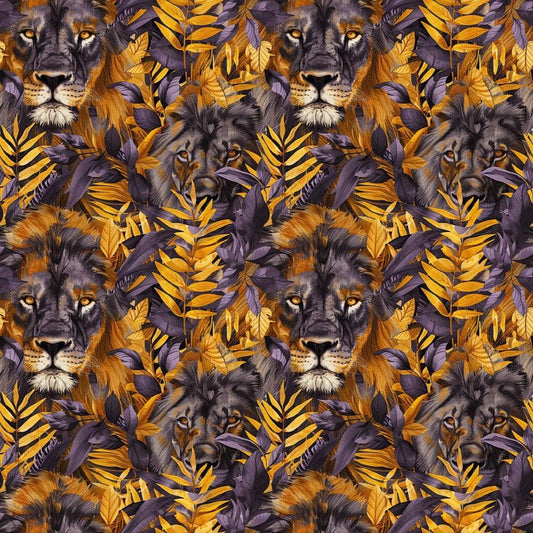 Leo Zodiac Pattern 4 Quilting Cotton Fabric