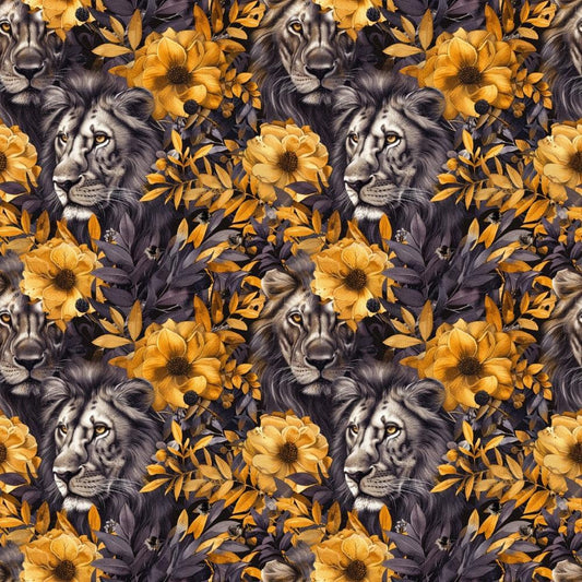 Leo Zodiac Pattern 5 Quilting Cotton Fabric