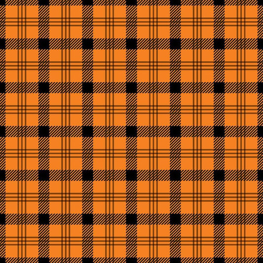 Halloween Plaid Pattern 12 Quilting Cotton Fabric