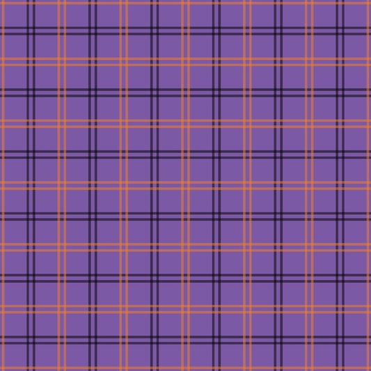 Halloween Plaid Pattern 16 Quilting Cotton Fabric