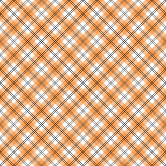 Halloween Plaid Pattern 17 Quilting Cotton Fabric