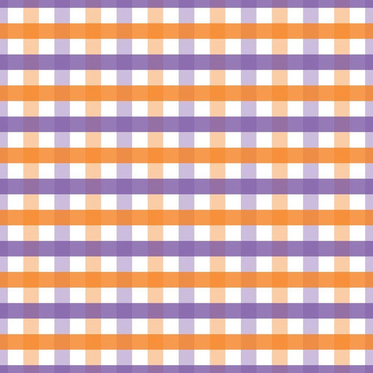 Halloween Plaid Pattern 18 Quilting Cotton Fabric