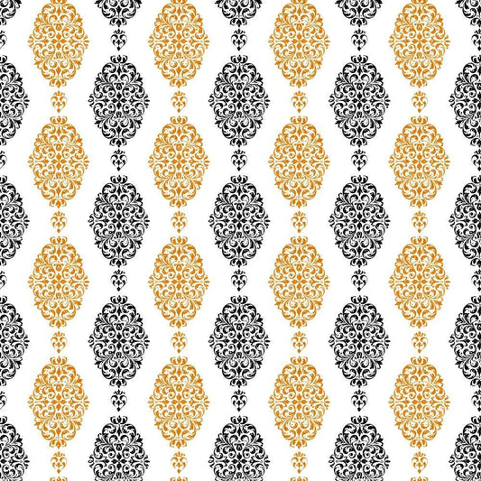 Elegant Halloween Pattern 12 Quilting Cotton Fabric
