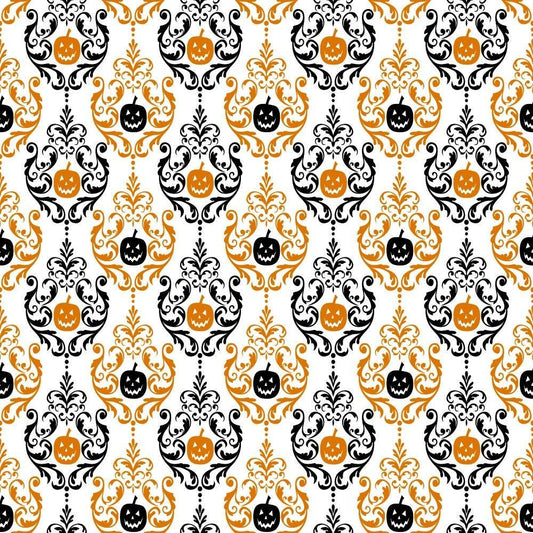 Elegant Halloween Pattern 16 Quilting Cotton Fabric
