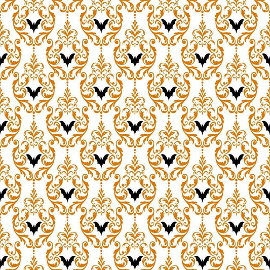 Elegant Halloween Pattern 21 Quilting Cotton Fabric