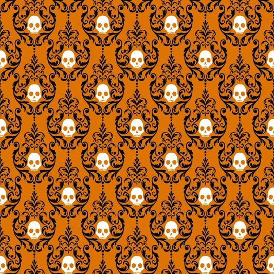 Elegant Halloween Pattern 18 Quilting Cotton Fabric