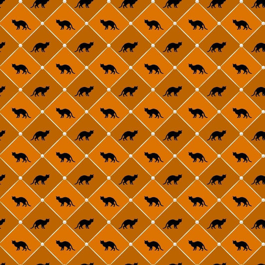 Elegant Halloween Pattern 13 Quilting Cotton Fabric