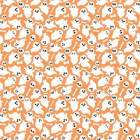Small Pink Halloween Pattern 9 Quilting Cotton Fabric