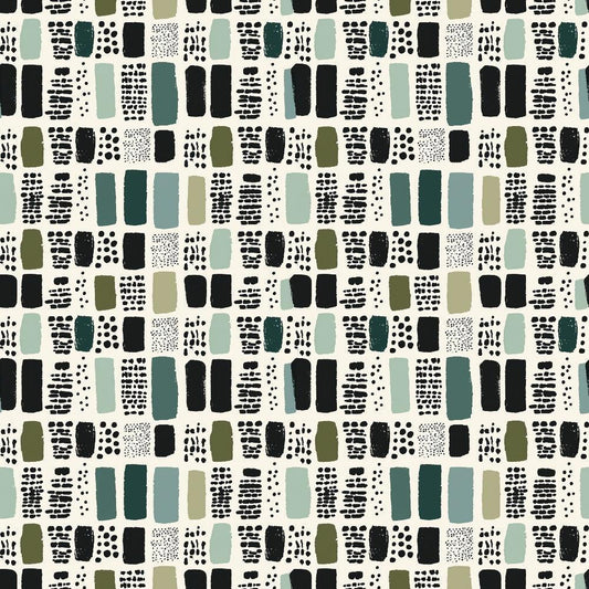 Sage Green Boho Pattern 7 Quilting Cotton Fabric