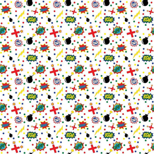 Superhero Pattern 4 Quilting Cotton Fabric