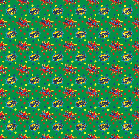 Superhero Pattern 5 Quilting Cotton Fabric