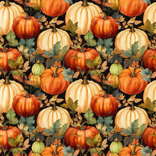 Vintage Autumn Pattern 3 Quilting Cotton Fabric