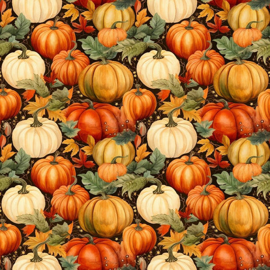 Vintage Autumn Pattern 7 Quilting Cotton Fabric