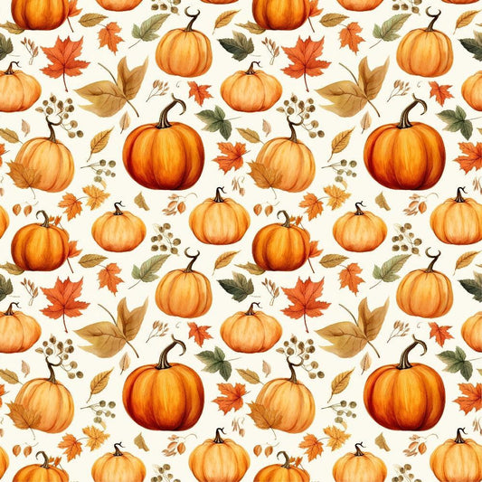 Vintage Autumn Pattern 16 Quilting Cotton Fabric