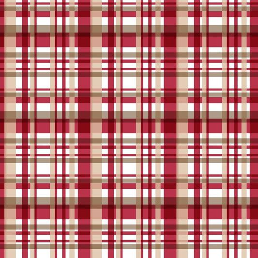 Country Christmas Pattern 19 Quilting Cotton Fabric